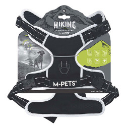 M-Pets Hiking Reflektörlü Köpek Göğüs Tasması Siyah XLarge 50-110 Cm - M-Pets