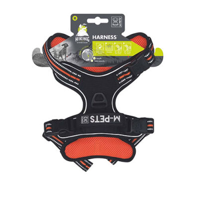 M-Pets Hiking Reflektörlü Köpek Göğüs Tasması Turuncu Medium 40-75 Cm - 1