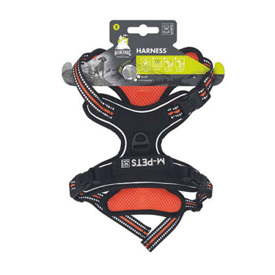 M-Pets Hiking Reflektörlü Köpek Göğüs Tasması Turuncu Small 35-60 Cm - 1