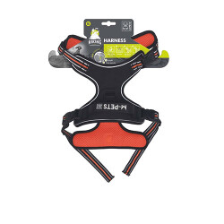 M-Pets Hiking Reflektörlü Köpek Göğüs Tasması Turuncu XLarge 50-110 Cm - M-Pets