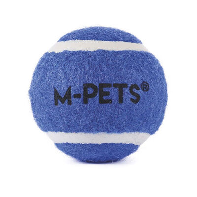 M-Pets Hop Tenis Topu Köpek Oyuncağı Mavi 3'lü 6,4 Cm - 2