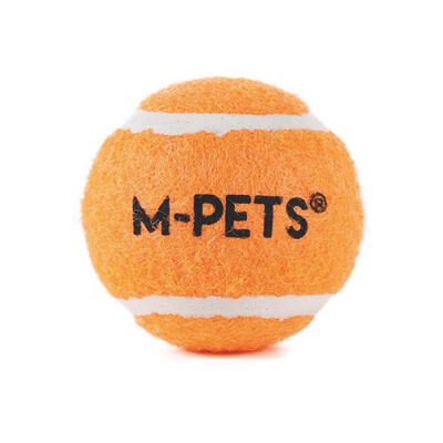 M-Pets Hop Tenis Topu Köpek Oyuncağı Turuncu 3'lü 6,4 Cm - 2