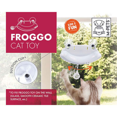 M-Pets İnteraktif Kurbağa Kedi Oyuncağı 17x18,5x6 Cm - 2