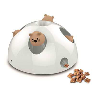 M-Pets İnteraktif Pilli Sesli Kedi Ödül Oyuncağı Beyaz 24x24x12 Cm - 2