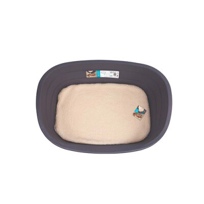 M-Pets Java Plastik Minderli Köpek Yatağı Large 80x57x25 Cm - 1