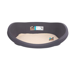M-Pets Java Plastik Minderli Köpek Yatağı Large 80x57x25 Cm - 3