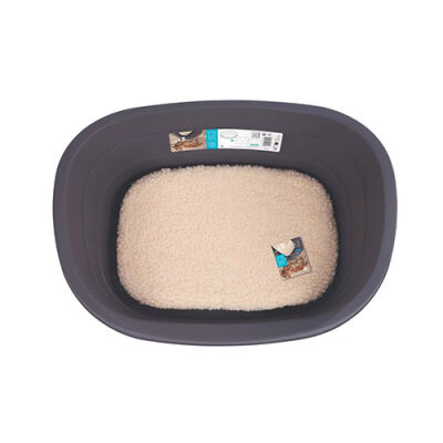 M-Pets Java Plastik Minderli Köpek Yatağı Medium 61x41x23 Cm - 1