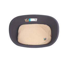 M-Pets Java Plastik Minderli Köpek Yatağı XLarge 100x72x30 Cm - M-Pets