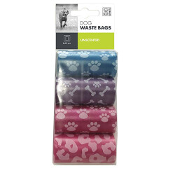 M-Pets Karışık Renkli Dışkı Toplama Poşeti 20 Yaprak 8'Li Paket - M-Pets