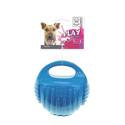 M-Pets Kauçuk Top Köpek Oyuncağı Mavi Small 7,7 Cm - M-Pets