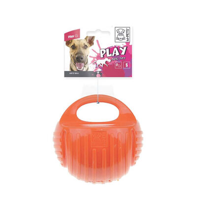 M-Pets Kauçuk Top Köpek Oyuncağı Turuncu Small 7,7 Cm - 1