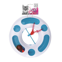 M-Pets Kediler İçin Plastik Çemberli Top Oyuncağı - M-Pets