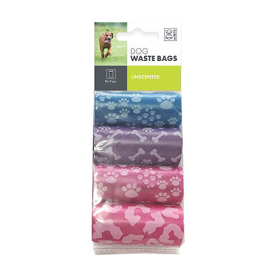 M-Pets Köpek Dışkı Toplama Poşeti Karışık Renk 4x20 Adet - 1