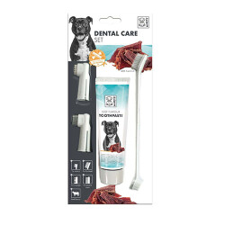 M-Pets Köpekler İçin Biftekli Diş Fırçalama Seti 31,5x14x4 Cm - M-Pets
