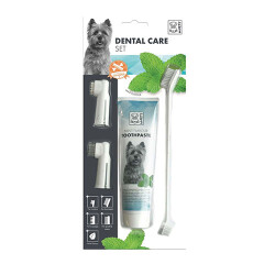 M-Pets Köpekler İçin Nane Aromalı Diş Fırçalama Seti 31,5x14x4 Cm - M-Pets