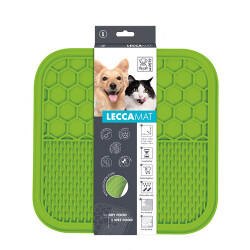 M-Pets Lecca Kedi ve Köpekler İçin Yavaş Beslenme Ödül Matı Large Yeşil 30x30 Cm - M-Pets