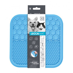 M-Pets Lecca Kedi ve Köpekler İçin Yavaş Beslenme Ödül Matı Medium Mavi 21x21 Cm - M-Pets