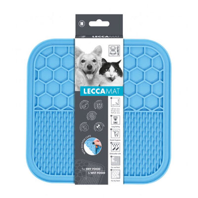 M-Pets Lecca Kedi ve Köpekler İçin Yavaş Beslenme Ödül Matı Medium Mavi 21x21 Cm - 1