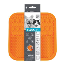 M-Pets Lecca Kedi ve Köpekler İçin Yavaş Beslenme Ödül Matı Medium Turuncu 21x21 Cm - M-Pets