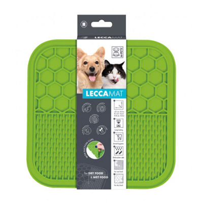 M-Pets Lecca Kedi ve Köpekler İçin Yavaş Beslenme Ödül Matı Medium Yeşil 21x21 Cm - 1