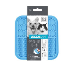 M-Pets Lecca Kedi ve Köpekler İçin Yavaş Beslenme Ödül Matı Small Mavi 15x15 Cm - M-Pets