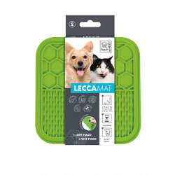 M-Pets Lecca Kedi ve Köpekler İçin Yavaş Beslenme Ödül Matı Small Yeşil 15x15 Cm - M-Pets