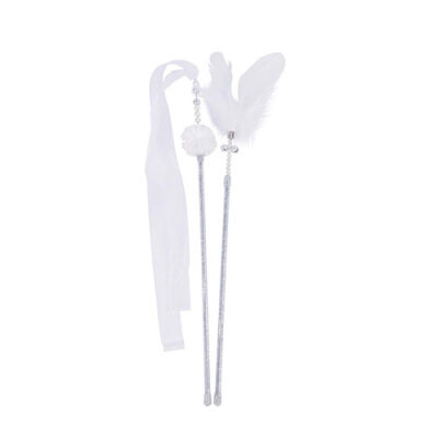 M-Pets Mooncat Olta Kedi Oyuncağı Beyaz 2'li 40 Cm - 3