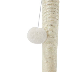 M-Pets My First Ponponlu Kedi Tırmalama Tahtası Beyaz 24x24x30 Cm - 2