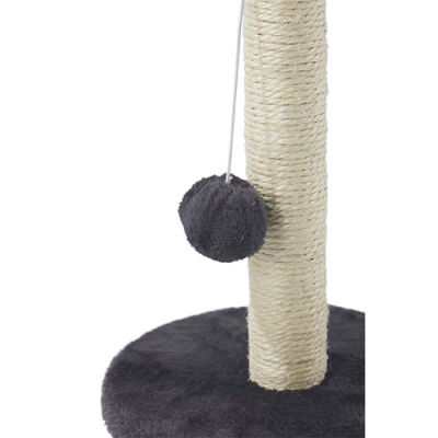 M-Pets My First Ponponlu Kedi Tırmalama Tahtası Gri 24x24x30 Cm - 2