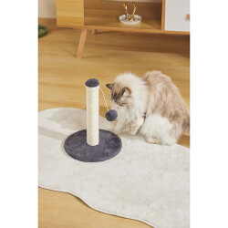 M-Pets My First Ponponlu Kedi Tırmalama Tahtası Gri 24x24x30 Cm - 3