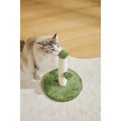 M-Pets My First Ponponlu Kedi Tırmalama Tahtası Yeşil 24x24x30 Cm - 3