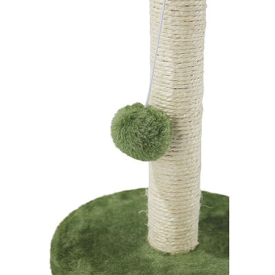 M-Pets My First Ponponlu Kedi Tırmalama Tahtası Yeşil 24x24x30 Cm - 2
