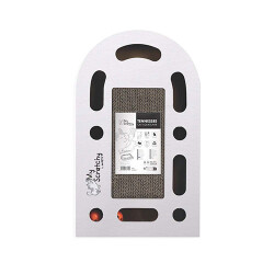 M-Pets My Scratchy Tenneessee Kedi Tırmalama Kartonu Beyaz 50x30x6 Cm - M-Pets