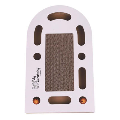 M-Pets My Scratchy Tenneessee Kedi Tırmalama Kartonu Beyaz 50x30x6 Cm - 2
