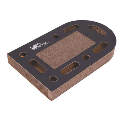 M-Pets My Scratchy Tenneessee Kedi Tırmalama Kartonu Siyah 50x30x6 Cm - 3