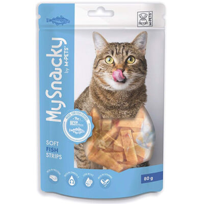 M-Pets My Snacky Balıklı Şerit Kedi Ödülü 80 Gr - 1