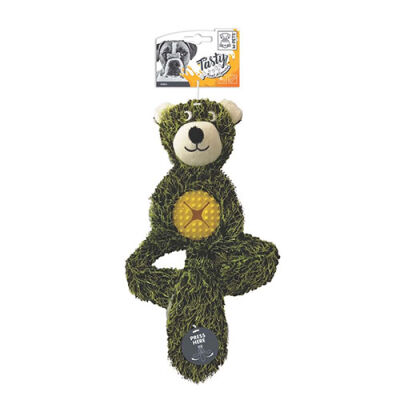 M-Pets Neels Ödül Hazneli Sevimli Ayı Köpek Oyuncağı 38x25,5x7 Cm - 1