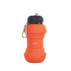 M-Pets On The Road Katlanır Köpek Seyahat Su Kabı Turuncu 550 Ml - 3