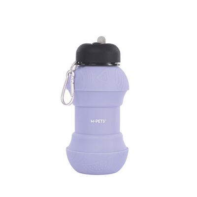 M-Pets On The Road Lavanta Moru Katlanabilir Köpek Seyahat Suluğu 200-550 ml - 3