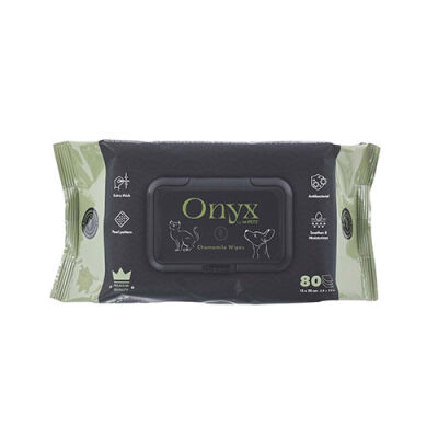 M-Pets Onyx Papatya Kokulu Kedi ve Köpek Temizleme Mendili 80'li - 1