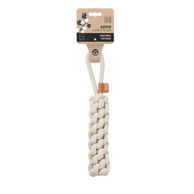 M-Pets Örgü Köpek Oyuncağı Beyaz 34 Cm - 1