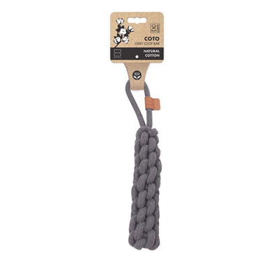 M-Pets Örgü Köpek Oyuncağı Gri 34 Cm - 1