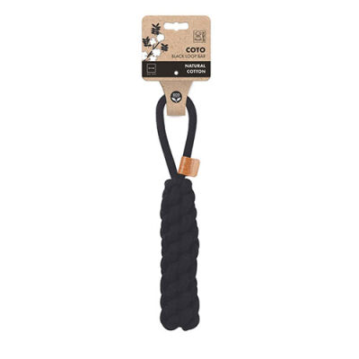 M-Pets Örgü Köpek Oyuncağı Siyah 34 Cm - 1