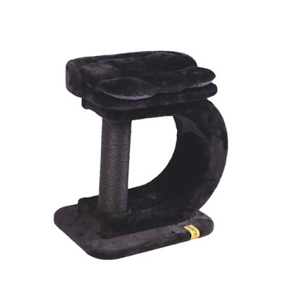 M-Pets Panther Premium Dehlia Tırmalama Tahtalı Kedi Ağacı Siyah 60x40x63,5 Cm - 2
