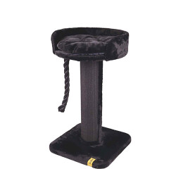 M-Pets Panther Premium Liana Tırmalama Tahtalı Kedi Ağacı Siyah 55x55x96 Cm - 3