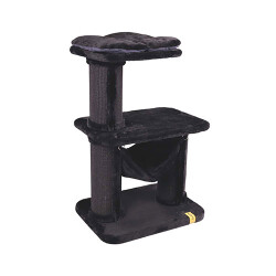 M-Pets Panther Premium Relax Kedi Tırmalama Tahtalı Kedi Ağacı Siyah 65x48x98 Cm - 2