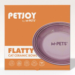 M-Pets Petjoy Flatty Seramik Kedi ve Köpek Mama Ve Su Kabı Mor 500 Ml - 2