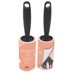 M-Pets Purrfect Kedi ve Köpek Tüy Toplama Rulosu Pembe 2x60 Yaprak - 2