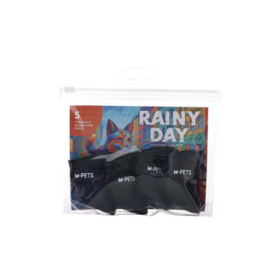 M-Pets Rainy Day Köpek Ayakkabısı Siyah Small 3x4 Cm - 2