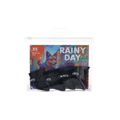 M-Pets Rainy Day Köpek Ayakkabısı Siyah XSmall 2,6x3,5 Cm - 2